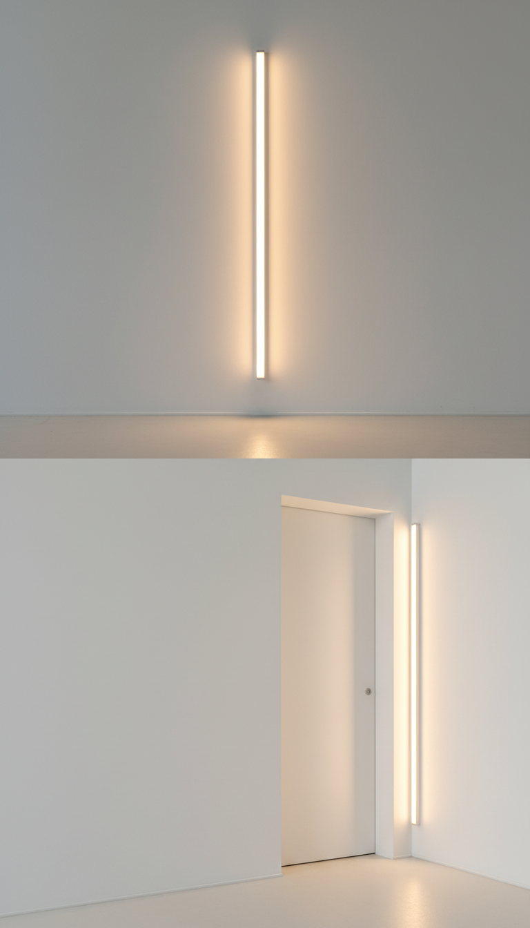 Motion Sensor LED Bar Matte White