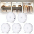 Under Cabinet Lighting 5Pack, 2000Mah Rechargeable Puck Lights, 3.5" Wireless Closet Lights, Motion Sensor Light Indoor, Magnetic under Counter Lights for Kitchen, Pantry, Stairs (Cool White)